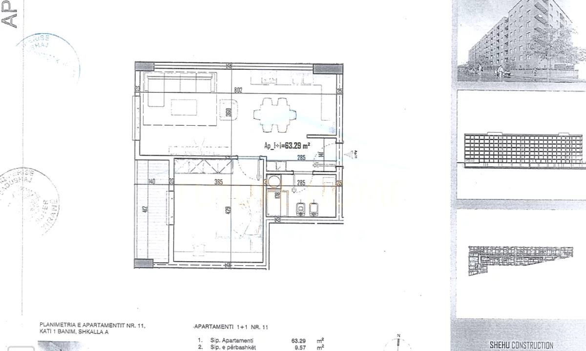Appartamento in vendita a Tirana 1+1, Vuoto