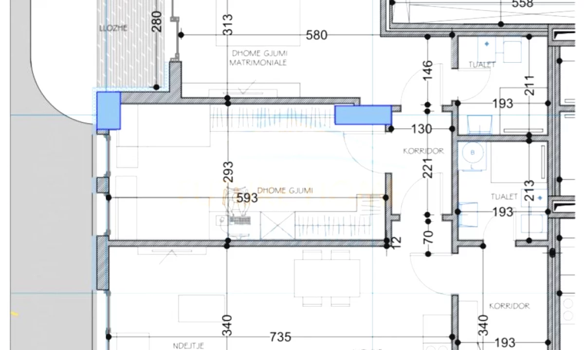 Shtepi ne shitje Apartament ne Tirane, 2+1, Mobilimi Bosh, pa mobiluar, Pagesa 116,820  Euro.