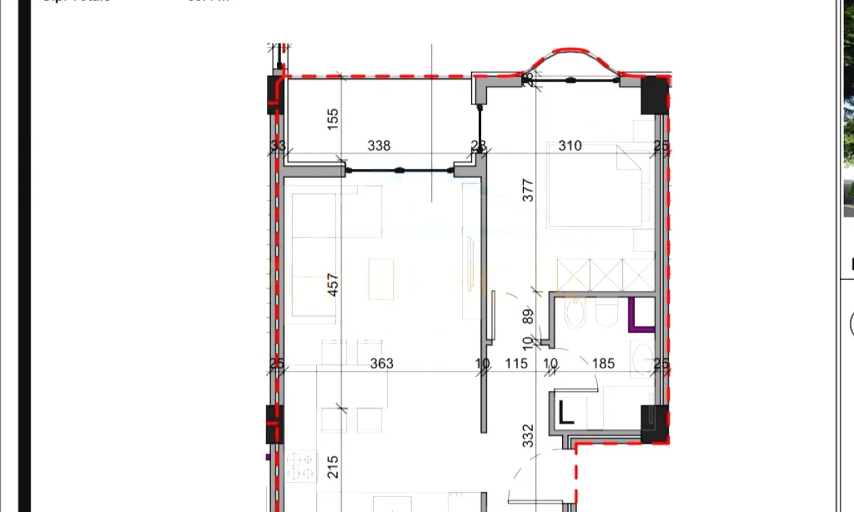 Appartamento in vendita a Tirana 1+1, Vuoto