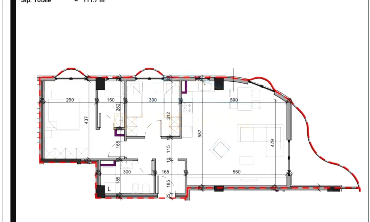 Appartamento in vendita a Tirana 2+1, Vuoto
