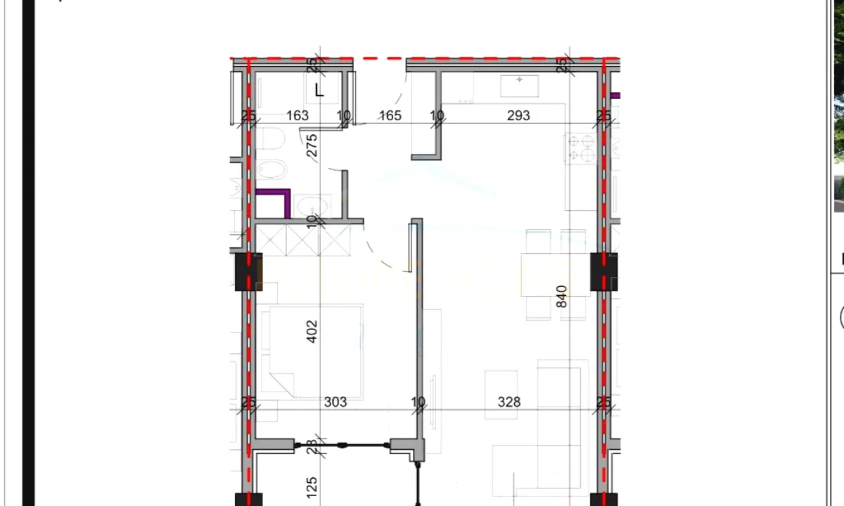 Shtepi ne shitje Apartament ne Tirane, 1+1, Mobilimi Bosh, pa mobiluar, Pagesa 85,800  Euro.