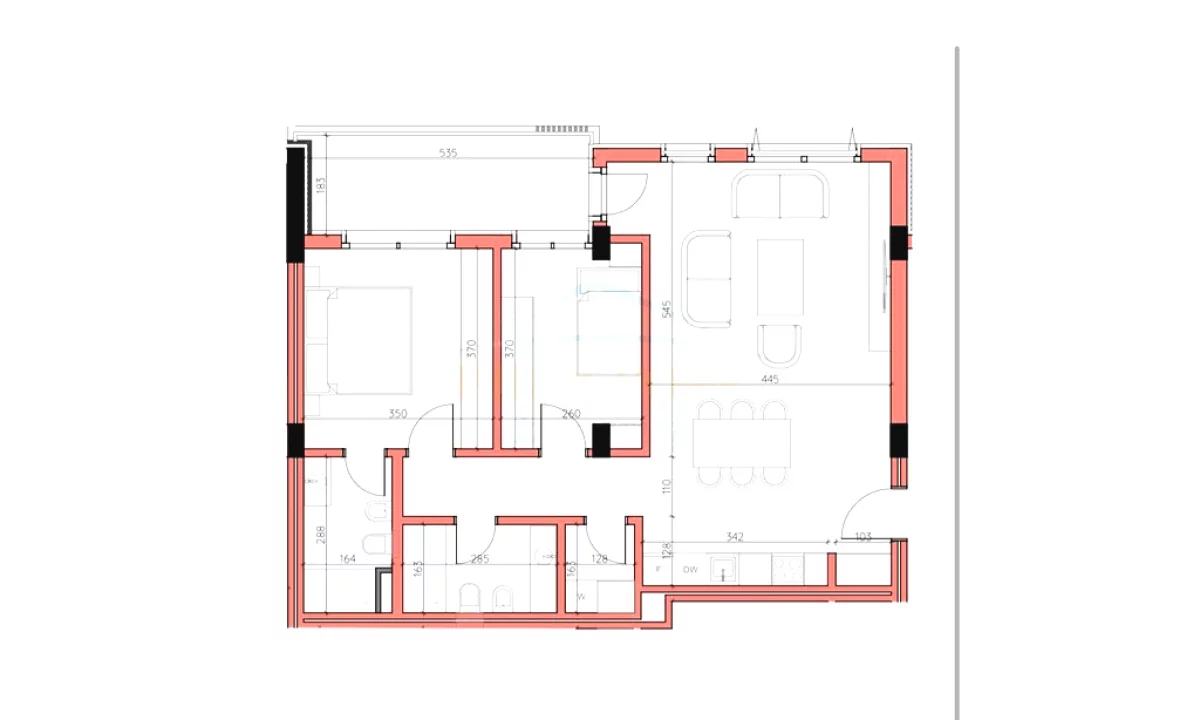 Shtepi ne shitje Apartament ne Tirane, 2+1, Mobilimi Bosh, pa mobiluar, Pagesa 257,780  Euro.