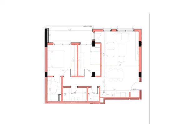 Shitet, Apartament 2+1+2+Post Parkimi, Maison De La Terre Residence, Tiranë.