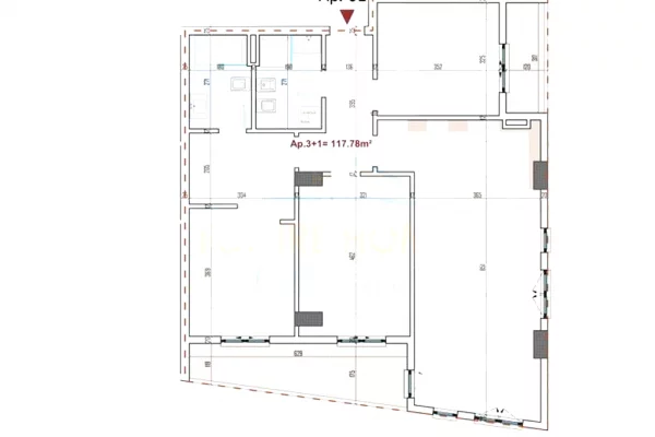 Shtepi ne shitje Apartament ne Tirane, 3+1, Mobilimi Bosh, pa mobiluar, Pagesa 149,650  Euro.