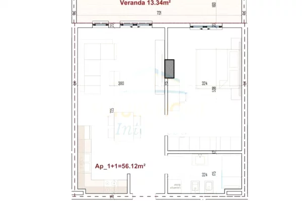 Shtepi ne shitje 1+1 ne Tirane - 78,640 Euro