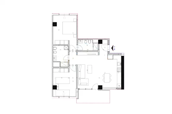 House for Sale 2+1 in Tirana - 131,200 Euro