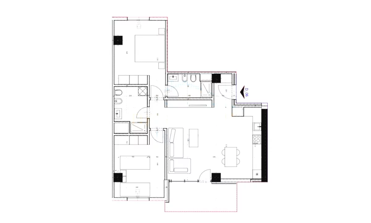 Apartment for sale in Tirana 2+1, Emty