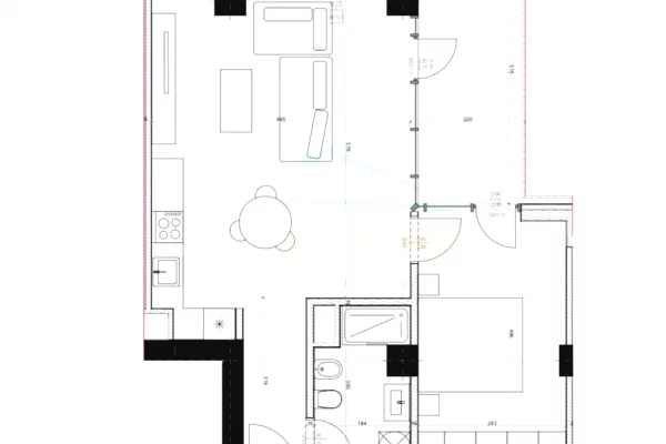 House for Sale 1+1 in Tirana - 94,000 Euro