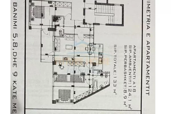 Shitet, Apartament 3+1+2, Shkolla e Baletit, Tiranë.