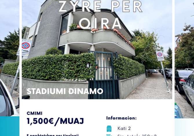 Business Property for Rent 3+1 in Tirana - 1,500 Euro