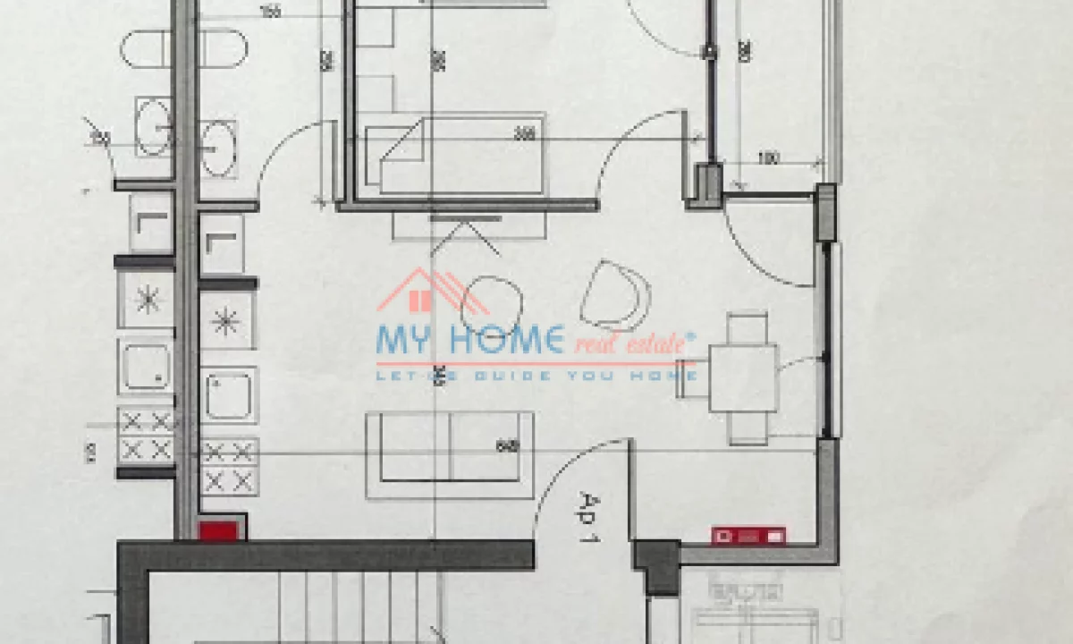 Apartment for sale in Tirana 1+1, Emty