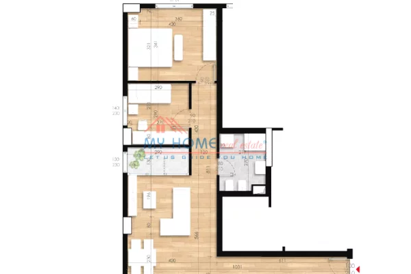 Shtepi ne shitje Apartament ne Tirane, 2+1, Mobilimi Bosh, pa mobiluar, Pagesa 155,700  Euro.