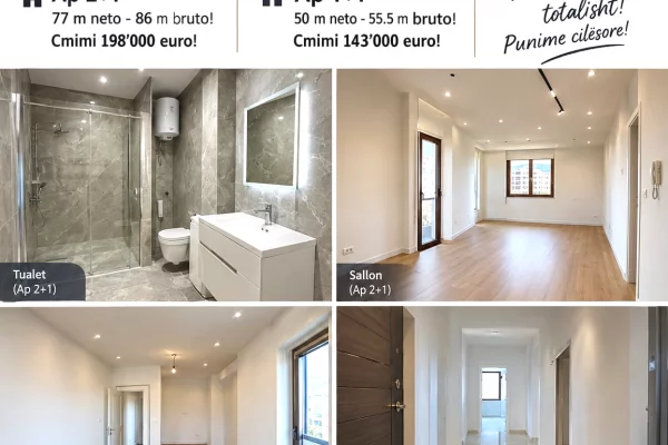 🏡 SHITET APARTAMENT 2+1 &1+1