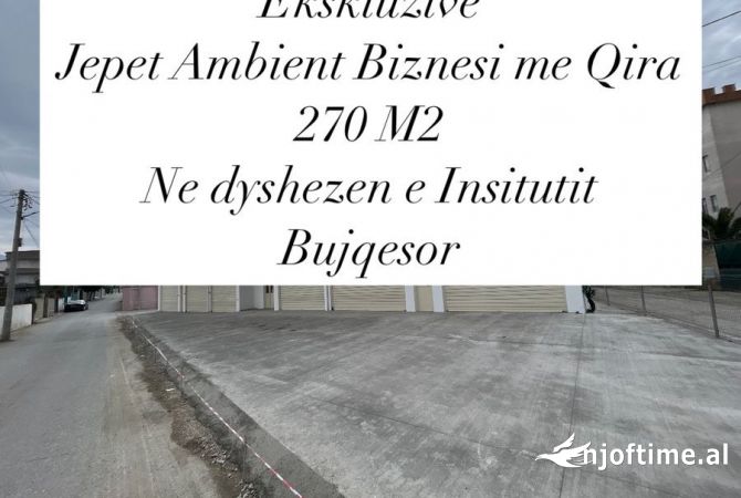 Ambient biznesi me qira, prane institutit Bujqesor