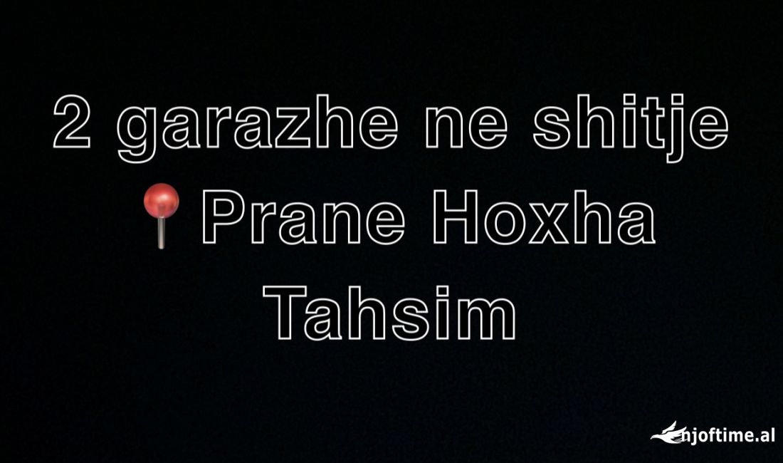 Dy garazhde me qepen ne shitje, prane rruges Hoxha Tahsim