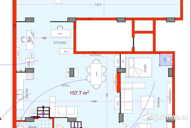 Jepet me qera Ambient Biznesi 800LEK rruga e Durrësit 