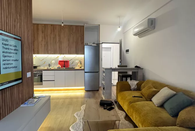 Shtepi ne shitje Apartament ne Tirane, 1+1, Mobilimi E mobiluar, Pagesa 78,002  Euro.
