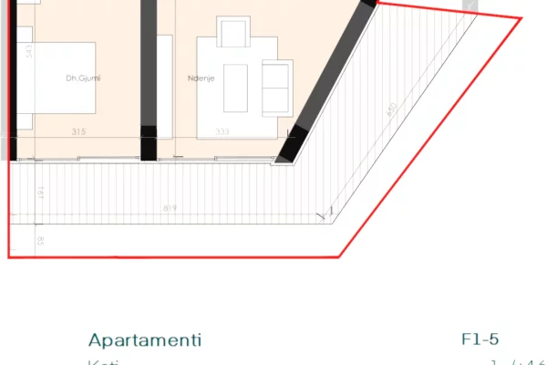 Shtepi ne shitje Apartament ne Himare, 1+1, Mobilimi Bosh, pa mobiluar, Pagesa 470,000  Euro.