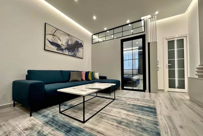 Shtepi ne shitje Apartament ne Tirane, 1+1, Mobilimi E mobiluar, Pagesa 85,000  Euro.