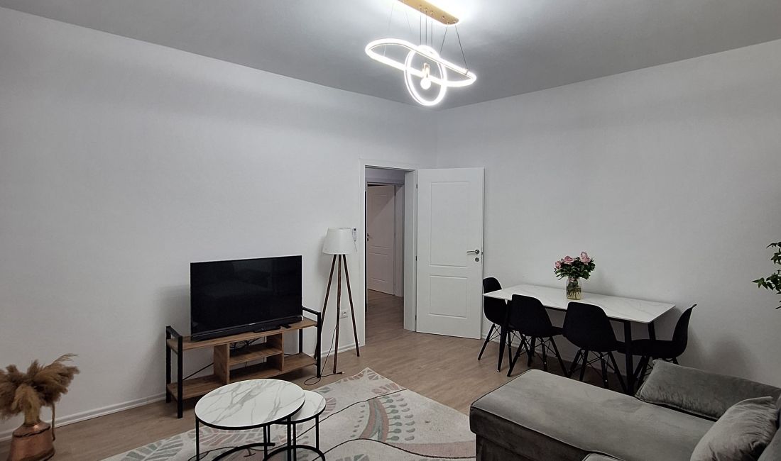 Shtepi me qera Apartament ne Tirane, 1+1, Mobilimi E mobiluar, Pagesa 600  Euro.