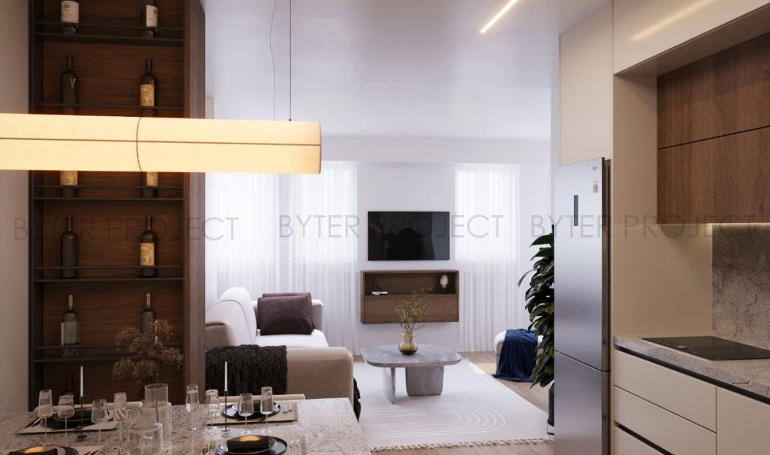 Appartamento in vendita a Tirana 1+1, Vuoto