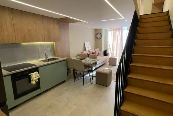 Shtepi ne shitje Duplex(shtepi me 2 kate) ne Tirane, 1+1, Mobilimi E mobiluar, Pagesa 119,990  Euro.