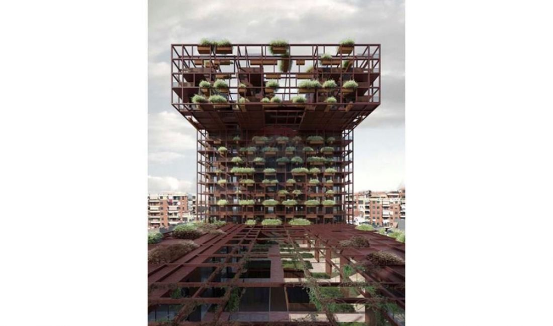 Jepet ambient 1+1 me qira per zyra tek Garden Building