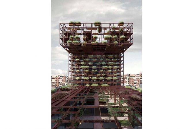 Jepet ambient 1+1 me qira per zyra tek Garden Building