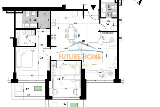 Apartament 2+1+2 Per Shitje, DownTown 1