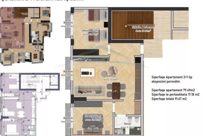 Apartament 2+1 Per Shitje, Rruga e Barrikadave