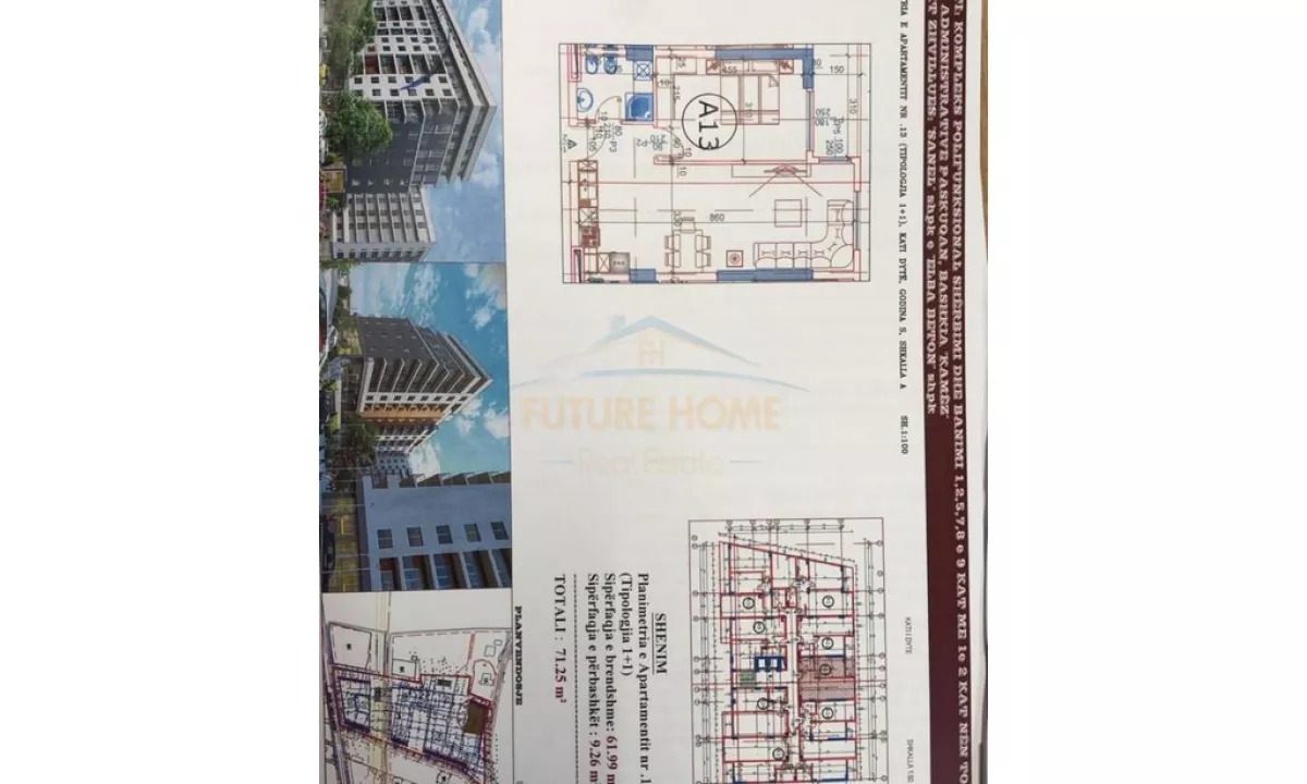 Shtepi ne shitje Apartament ne Tirane, 1+1, Mobilimi Bosh, pa mobiluar, Pagesa 78,370  Euro.