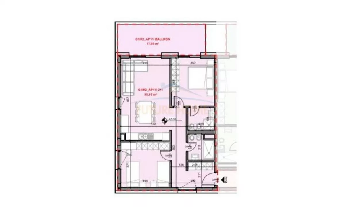 Shtepi ne shitje Apartament ne Tirane, 2+1, Mobilimi E mobiluar, Pagesa 208,900  Euro.