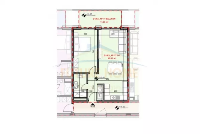 Shtepi ne shitje 1+1 ne Tirane - 150,600 Euro