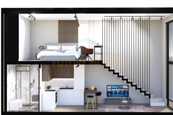 Shtepi ne shitje Apartament ne Durres, Garsoniere, Mobilimi Bosh, pa mobiluar, Pagesa 55,000  Euro.