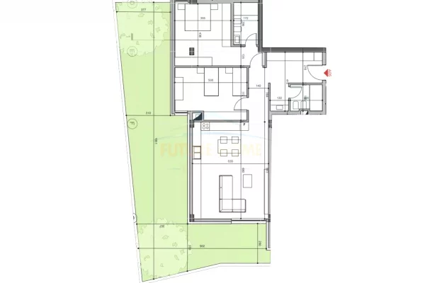 Shtepi ne shitje Apartament ne Tirane, 2+1, Mobilimi E mobiluar, Pagesa 289,680  Euro.