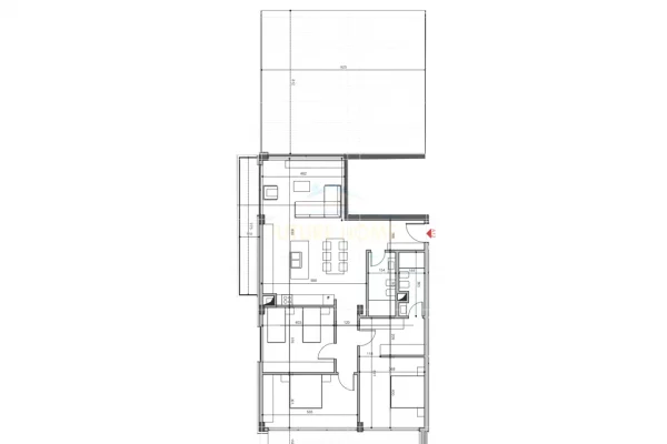 Shtepi ne shitje Apartament ne Tirane, 3+1, Mobilimi Bosh, pa mobiluar, Pagesa 479,160  Euro.