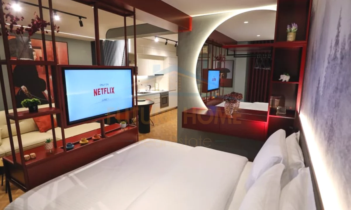 Shtepi me qera Apartament ne Tirane, 1+1, Mobilimi E mobiluar, Pagesa 700  Euro.