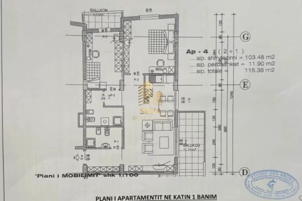 Shitet, Apartament 2+1+2+2blk, 220,000 Euro  