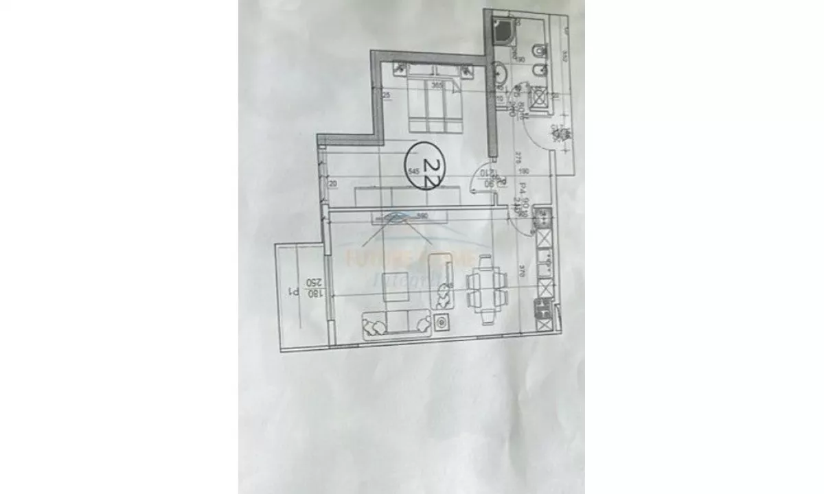 Shtepi ne shitje Apartament ne Tirane, 1+1, Mobilimi Bosh, pa mobiluar, Pagesa 84,260  Euro.