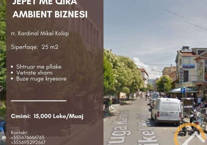 Ambient biznesi me qera 3+1 ne Shkoder - 15,000 Leke
