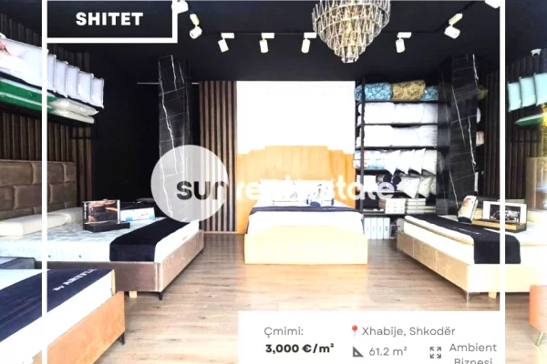 Ambient biznesi ne shitje 1+1 ne Shkoder - 183,600 Euro
