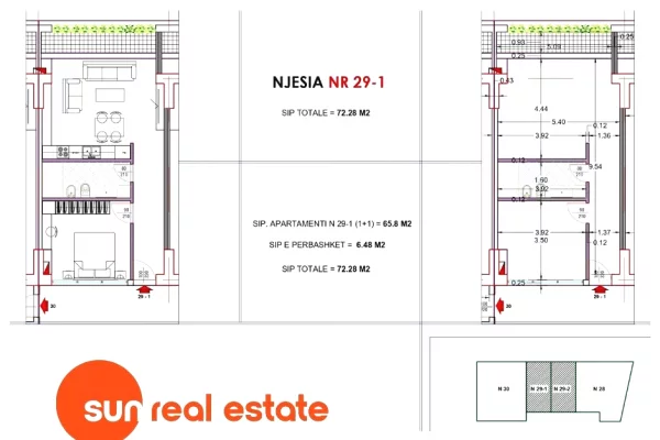 Shtepi ne shitje Apartament ne Shkoder, 1+1, Mobilimi Bosh, pa mobiluar, Pagesa 144,560  Euro.
