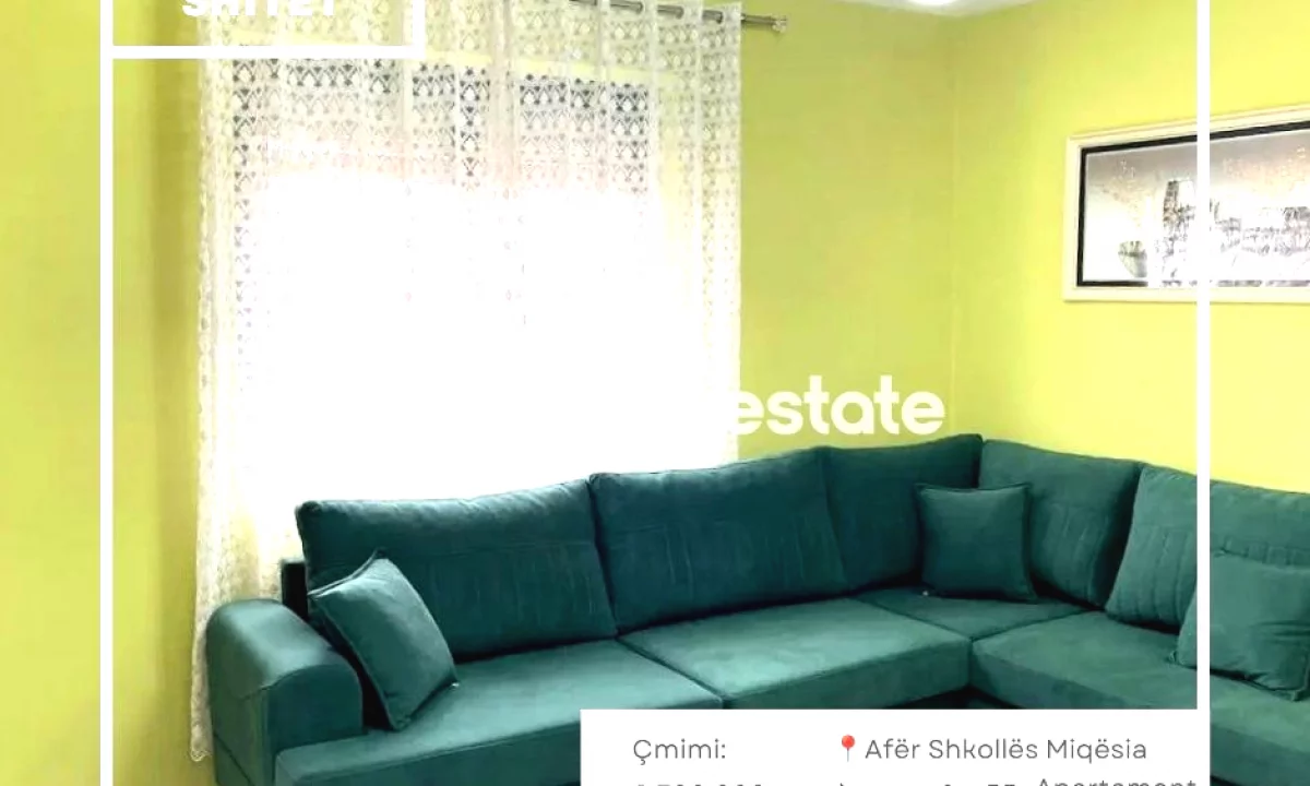 Shtepi ne shitje Apartament ne Shkoder, 1+1, Mobilimi E mobiluar, Pagesa 6,500,000  Leke.