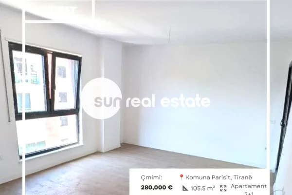 SHITET APARTAMENT 2+1, TEK KOMUNA PARISIT, TIRANE