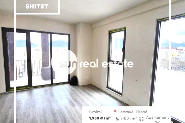 SHITET APARTAMENT 2+1, LAPRAKE, TIRANE
