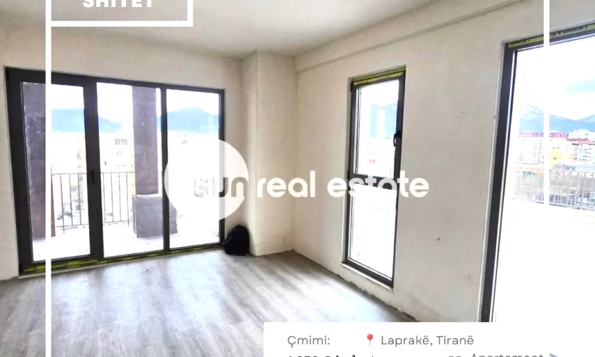 Shtepi ne shitje Apartament ne Tirane, 2+1, Mobilimi Bosh, pa mobiluar, Pagesa 224,659  Euro.
