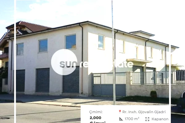 Ambient biznesi me qera 4+1 ne Shkoder - 2,000 Euro