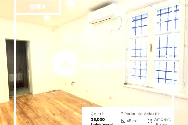 Ambient biznesi me qera 3+1 ne Shkoder - 35,000 Leke