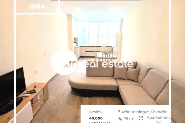 Shtepi me qera 2+1 ne Shkoder - 40,000 Leke