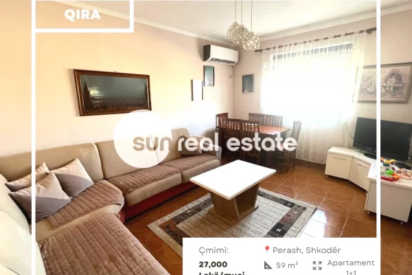 Shtepi me qera 1+1 ne Shkoder - 27,000 Leke